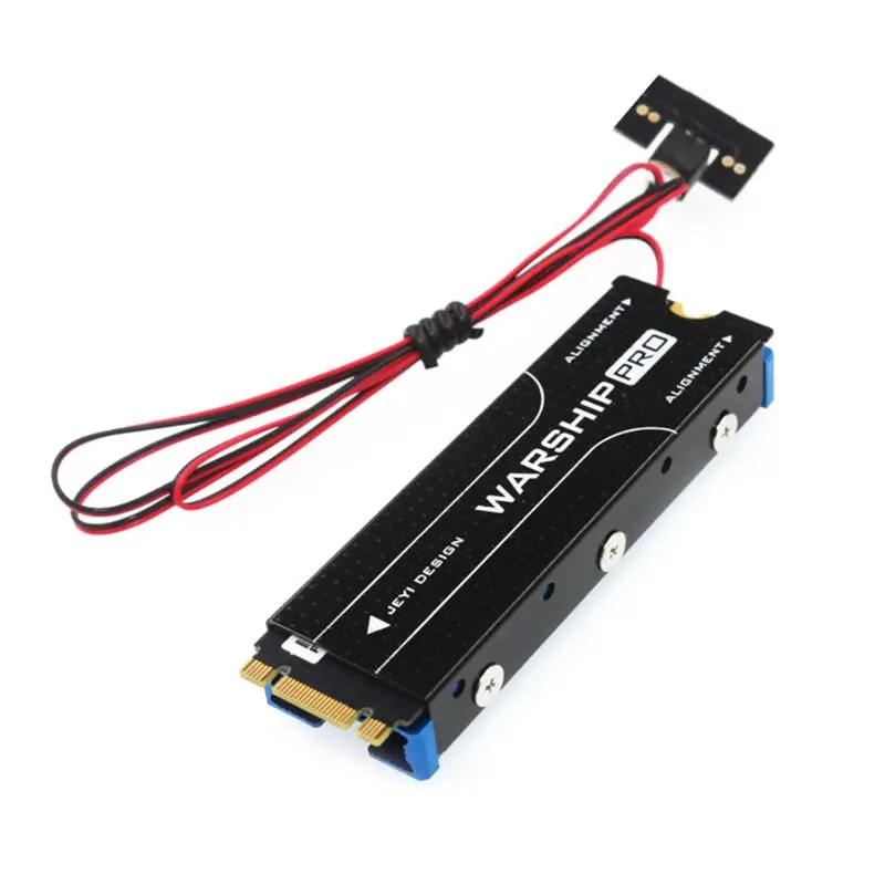 

Dustproof NVME NGFF M.2 Heatsink Cooling Warship Fan Metal Sheet Thermal Pad For M.2 NGFF 2280 PCI-E NVME SSD Fan Heatsink C26