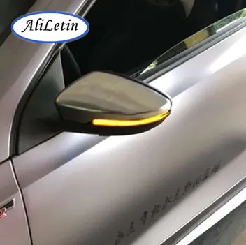 

For VW Scirocco MK3 Passat CC B7 Side rearview Mirror dynamic blinker arrow scroll LED Turn Signal indicator Light