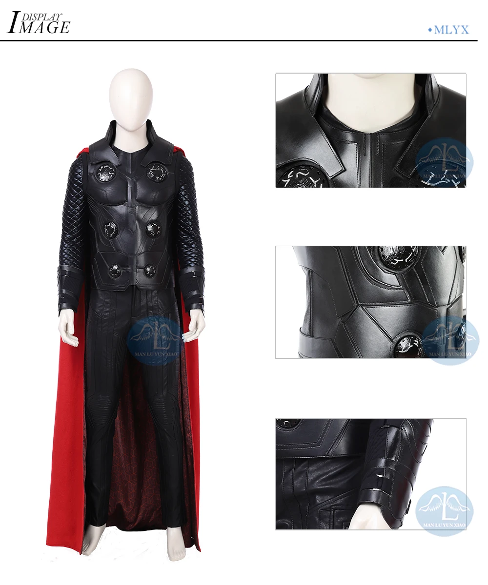 Manluyunxiao Thor Cosplay Marvel Movie Thor Ragnarok Superhero Odinson Outfit Halloween Costumes For Men Adult Plus Custom Made