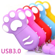 Gadgets Gift 100% RealCapacity Lovely Cat Claw USB 3.0 Flash Drive 128gb 64gb 32gb 16gb USB Memory Stick Pen Drive 2TB Pendriver