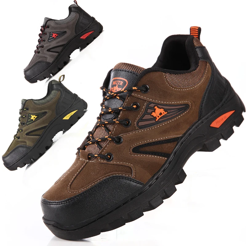 

Men's shoes spring outdoor leisure shoes non-slip wear resistant waterproof non-slip work shoes jogging hiking shoes