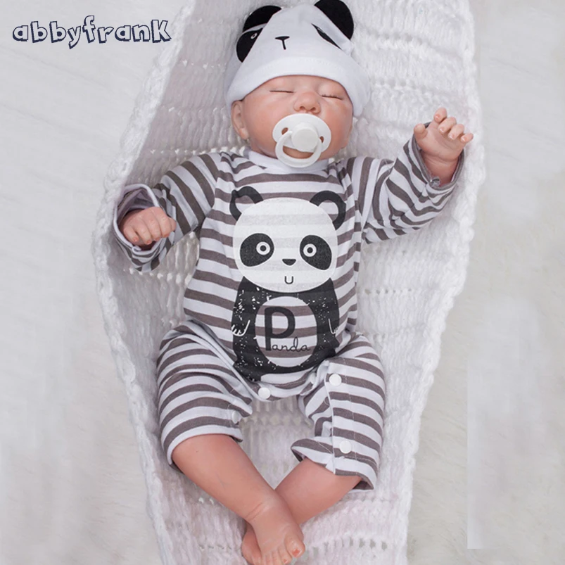 

Abbyfrank Reborn Dolls 18-22" Baby Alive Soft Vinyl Silicone For Bouquets Sleeping Doll Realistic Baby Born Toys For Girls