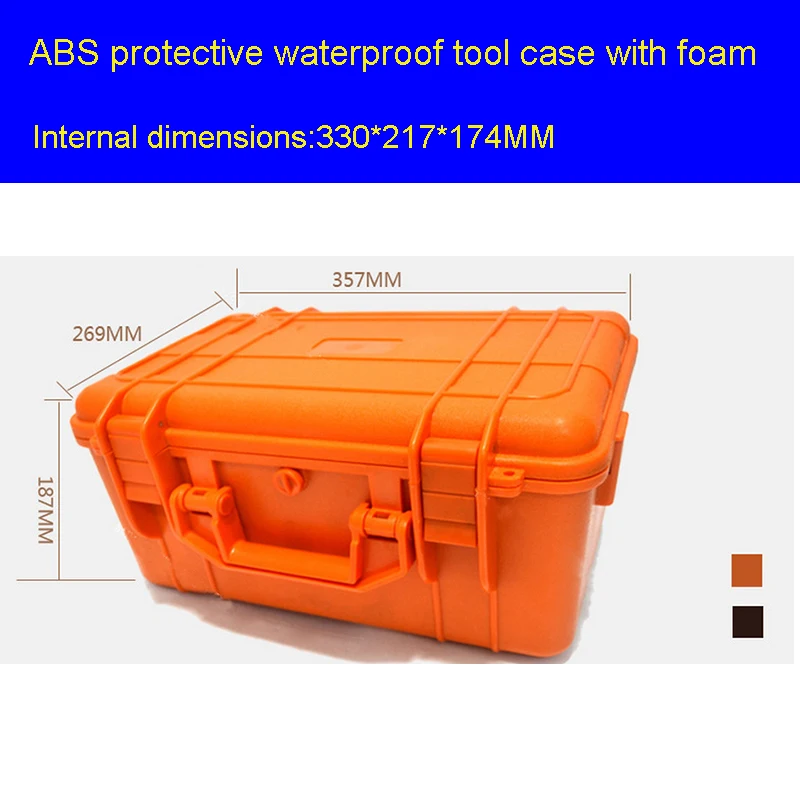Чехол для инструментов ударопрочный герметичный водонепроницаемый безопасный пустой чехол 357*269*187 мм защитное оборудование кодовый ящик Чехол для инструмента