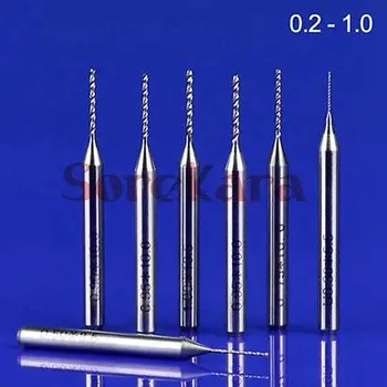 

5PCS 0.25mm Carbide Alloy Micro Drill Bits Engraving Bit CNC PCB Endmill Carving Tools For Aluminum Wood Acrylic Plastic
