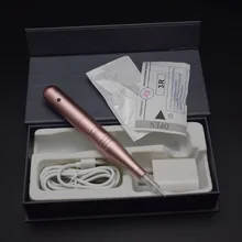 Best качество пополнения Батарея постоянный Макияж машина Cordless картридж Вышивка Крестом Иглы Электрический бровей машина ручка