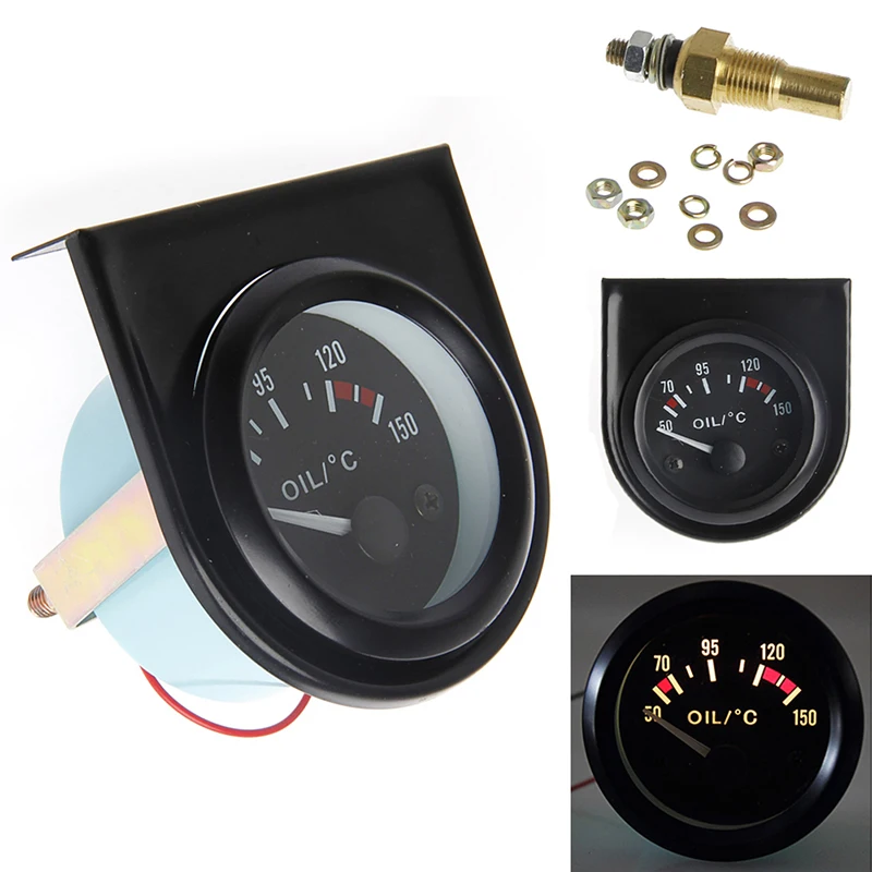 Prix pour 1 set 52mm LED Lumière De Voiture Pointeur Température de L'huile Temp Gauge 50-150 Degrés Prix pour 1 set 52mm LED Lumière De Voiture Pointeur Température de L'huile Temp Gauge 50-150 Degrés