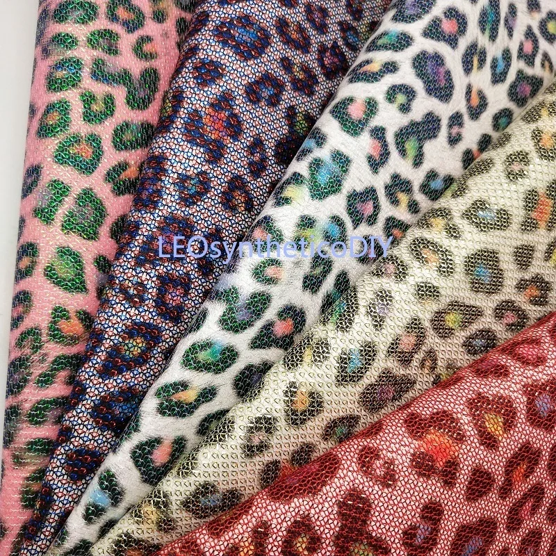 

1PC 21X29CM Synthetic Letaher, Cuero Sintetico Printed Leopard Leather For Making Bows Accessories LEOsyntheticoDIY T207