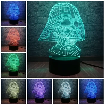 

Star Wars 3D USB LED Lamp Led Bulb Cartoon Figure 7 color Sleeping Night Light Touch Remote Illusion Mood Dimming Lamp Lustre
