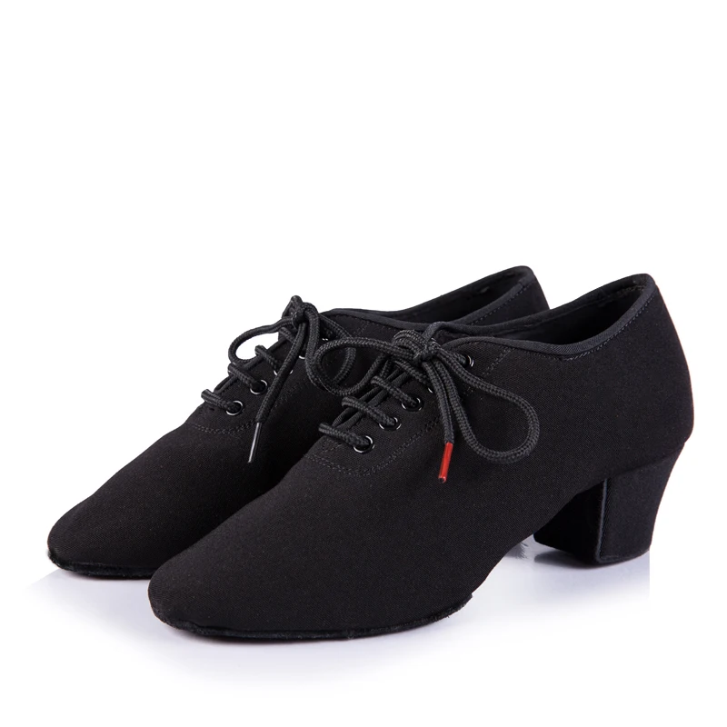 Image Dance shoes Women shoe Adult Shoes Genuine Latin shoes Oxford cloth shoes Ballroom wholesale Sports shoes Teacher shoes Black T1