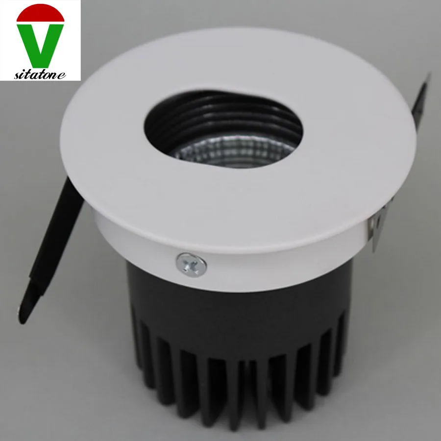hole size 75mm Free shipping dimmable COB 10W led downlight 1000LM,AC85