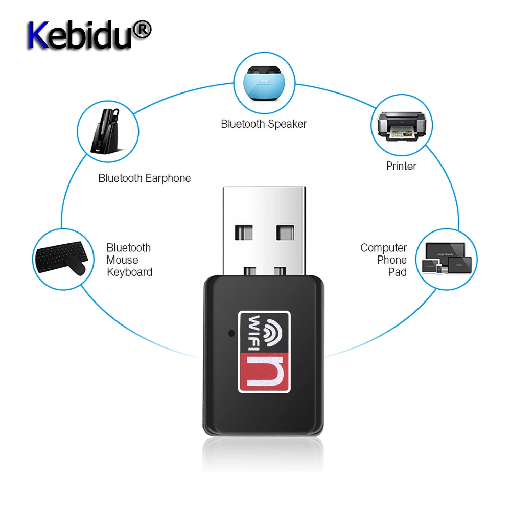 KEBIDU USB 150 Мбит/с Портативная мини Сетевая карта LAN WiFi беспроводной адаптер
