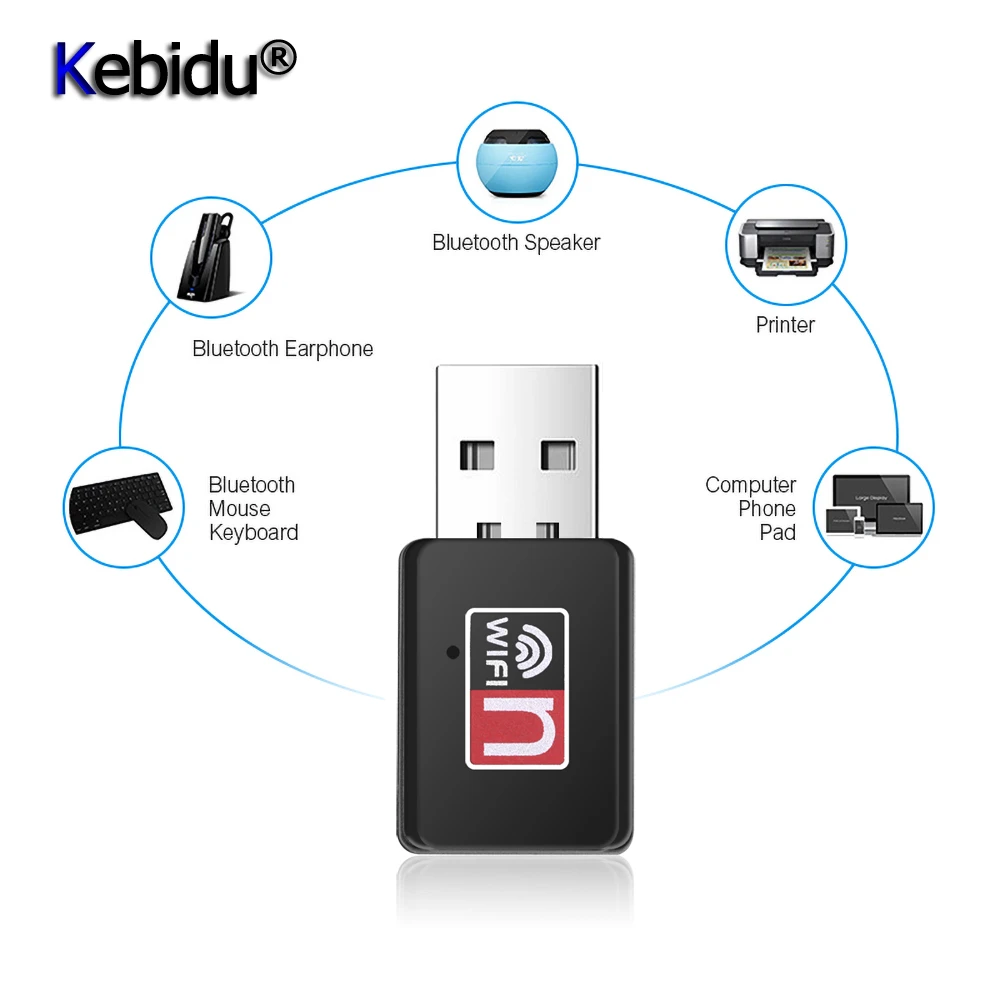 KEBIDU USB 150Mbps Portable Mini Network LAN Card WiFi Wireless Adapter  Receiver 802.11n/b/g For Macbook Win Xp/7/8|Network Cards| - AliExpress