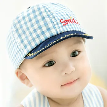 

KACAKID Official Store Unisex Baby Sunhat Fashion Plaid Kids Children Baseball Baby Sunhat Cute Infants Kids Baby Sunhat 5311