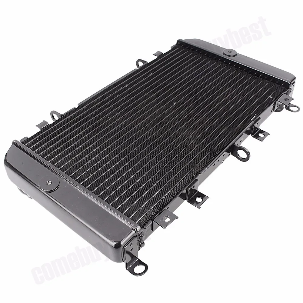 Motorcycle Aluminium Engine Cooling Cooler Radiator Fan for Kawasaki Z1000 2003 2004 2005 2006 Black