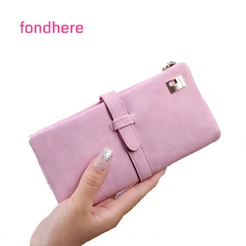 

Fondhere ladies wallet fashion luxury leather long paragraph female wallet high quality coin ladies wallet