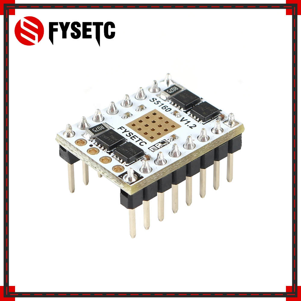 

TMC5160 V1.2 SPI Stepper Motor Driver S5160 Stepstick Mute Driver Flying Wire For F6 SKR Board VS TMC2130 V1.2 3D Printer Parts