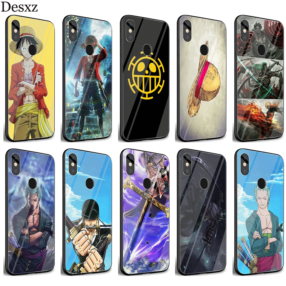 

Desxz Anime One Piece Case Glass For Xiaomi MI 8 9 Lite A1 A2 Redmi Note 5 6 7 Pro 6A 4X F1 Cover Fashion