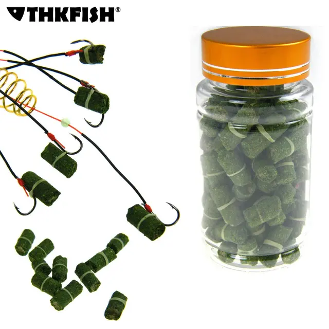 80Pcs Fishing Lure Baits Green Grass Carp Crucian Baits Attractive Smell Fishing Baits Fishing