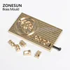 ZONESUN DIY Brass Stamp Mold Branding Iron Logo Hot Foil Stamping Mold For Leather PU Wood Paper Initial Number Changeable ► Photo 2/6