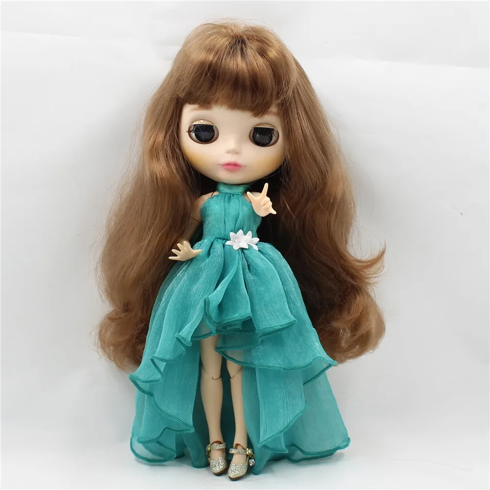 Neo Blythe Doll Chiffon Dress with Flower 2