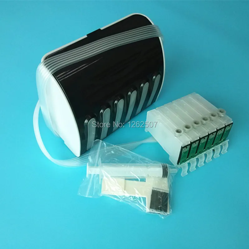T0791-T0796 79 엡손 스타일러스 포토 1400 1500W P50 Artisan 1430 PX650 660 660 700W 710W 720용 Ciss 연속 잉크 공급 시스템