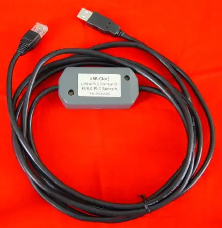 

USB-CNV3:Fuji N-series PLC (NB, NJ, NS, NW0) USB programming cable,USB/RS422 interface,3 meters,with communication indicator.