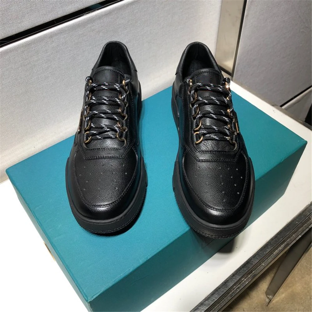 

Chueyz Fashion Genuine Leather Shoes For Men New Trend Of High Quality Comfortable Men's Shoes Casual White And Black Men's Shoe