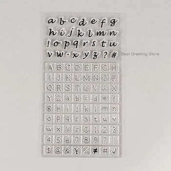 

uppercase and lowercase letter stamps clear silicone stamps alphabet stamps