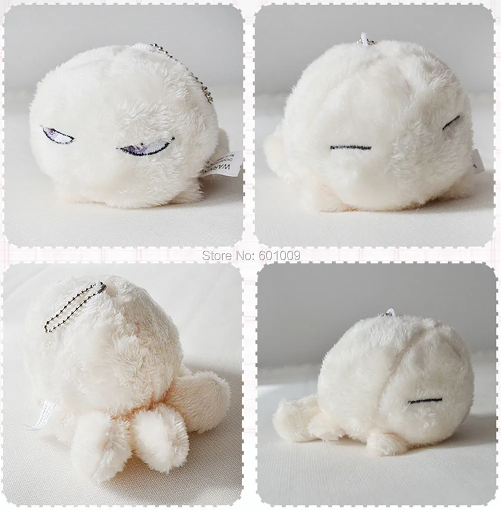 10/лот 5 &quotMorose Mononokean Hanae Ashiya Moja Косплей белый мягкий кулон плюшевый брелок Мягкая