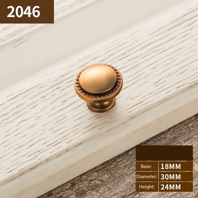 Antique Gold Door Handles and Knobs Retro Kitchen Handles