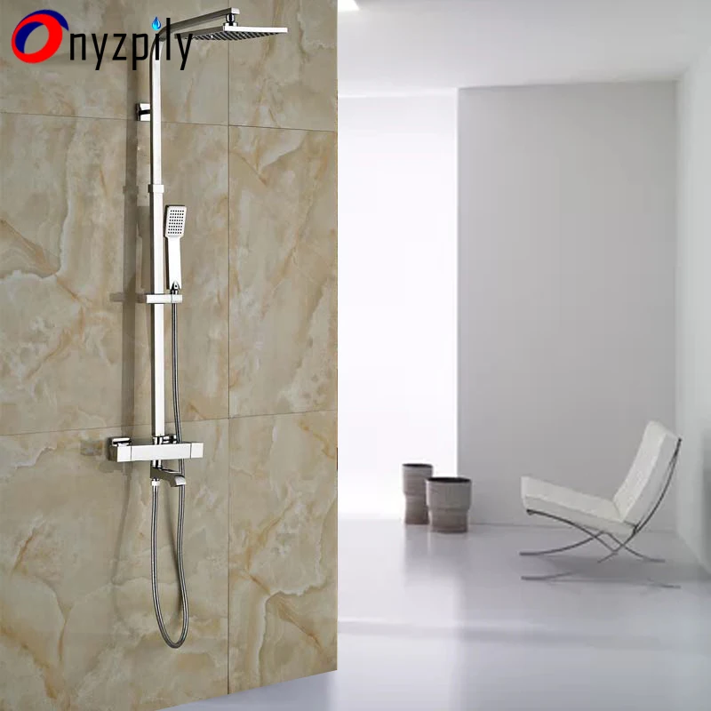

Shower Faucet 8" Shower Head Chrome Set Bathtub Faucets Mixer Tap Bath Shower Taps Rainfall Bathroom Shower Faucet
