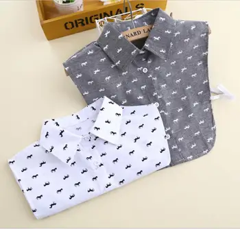 

Decorative New pearl flowers horse print wild sequins bead caterpillar Women 's Blouse sweater decorative fake collar cotton