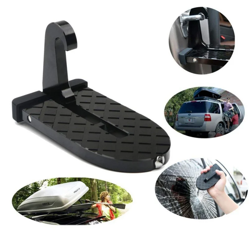 

2019 Car Accessories Folding Car Door Latch Hook Step Mini Foot Pedal Ladder for Jeep SUV Truck Roof New