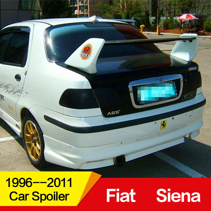 

Use for Fiat Siena spoiler 1996--2011 year FRP material car rear wing with colour Appearance decoration dedicated Accessorie
