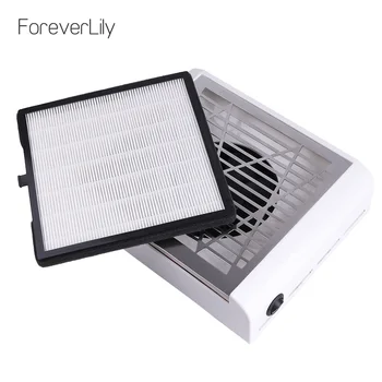 

40W UV Gel Polish Dust Collector Nail Art Suction Dust Collector with 1 Filter Nail Salon Tool Vacuum Cleaner Manicure Machine
