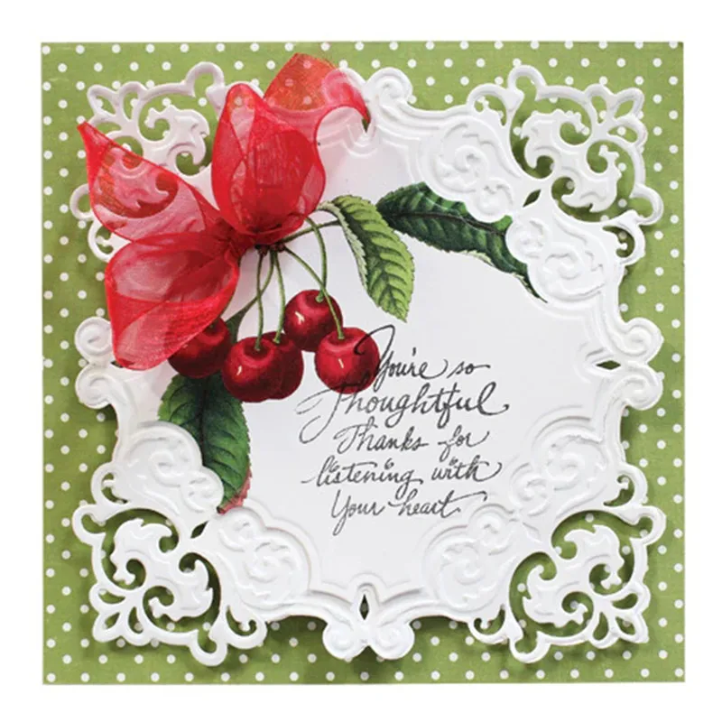 

DiyArts Hollow Square Frame Metal Cutting Dies Scrapbooking Craft Dies Card Making DIY Embossing Craft Cuts New Dies for 2019