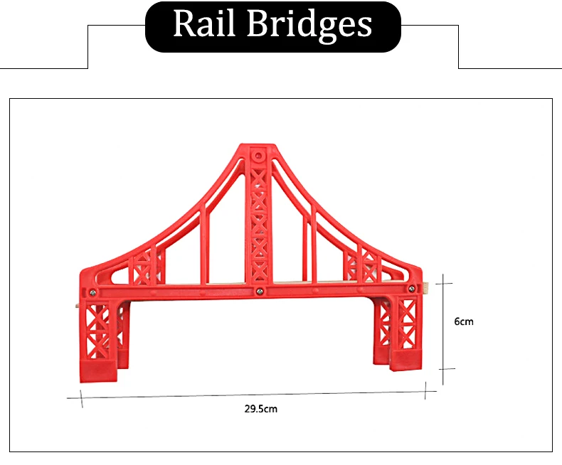 Аксессуары для железнодорожной дорожки simlock с буковым мостом, подходит для деревянного поезда Brio, обучающая игрушка для мальчиков/детей, несколько дорожек, паровозик Thomas
