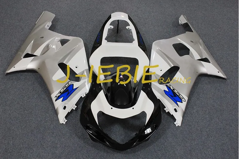 

Black white silver Injection Fairing Body Work Frame Kit for SUZUKI GSXR 600/750 GSXR600 GSXR750 2001 2002 2003