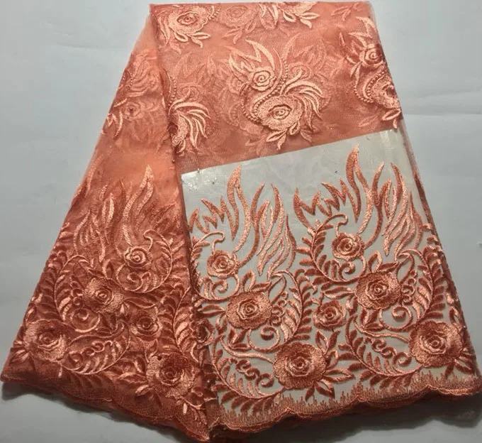 Желтая африканская кружевная ткань высокого качества кружевная французская сетчатая ткань бисером камни нигерийское Тюлевое кружево ткани для платья ELM044