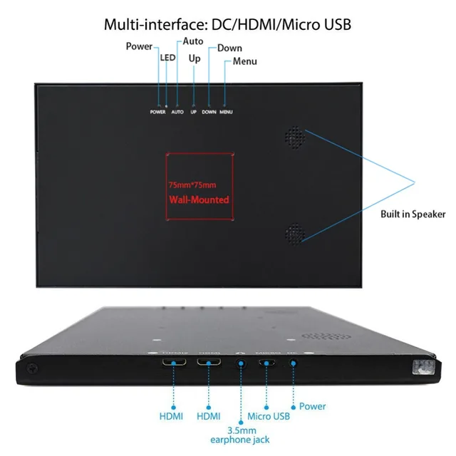 Monitor portátil para ordenador de 13,3 pulgadas, pantalla táctil 2K, HDMI, PS3, PS4, Xbo, x360, IPS, LCD, para Raspberry Pi|Monitores LCD| - Monitor portátil para ordenador de 13,3 pulgadas, pantalla táctil 2K, HDMI, PS3, PS4, Xbo, x360, IPS, LCD, para Raspberry Pi|Monitores LCD| -