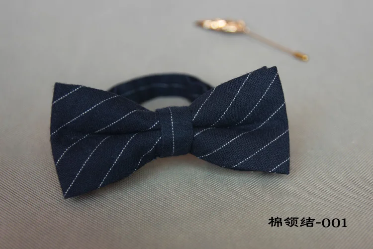 Mantieqingway мужские костюмы хлопчатобумажный галстук-бабочка для свадьбы клетчатый галстук-бабочка для мужчин полосатый шейный галстук Gravatas тонкие мужские галстуки - Цвет: 001