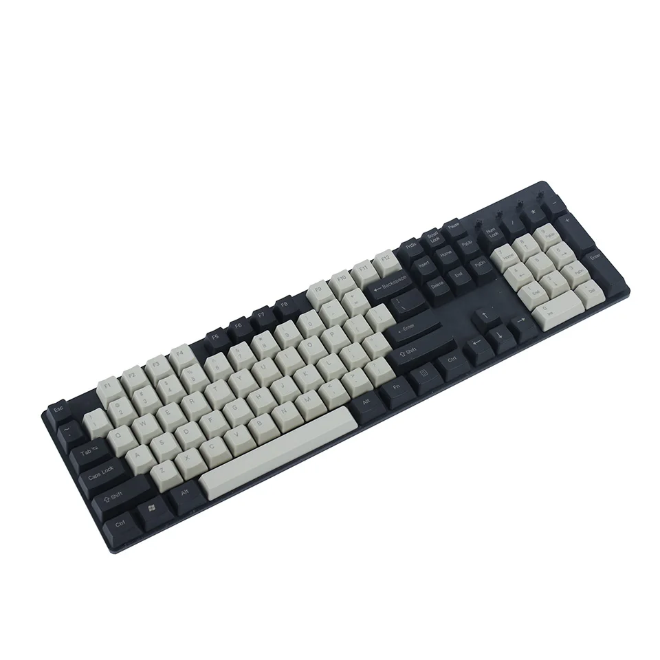 YMDK 104 87 61 черный светильник серый PBT OEM профиль Keycap для 104 TKL 60% MX переключатели Механическая игровая клавиатура - Цвет: 104 Top Print