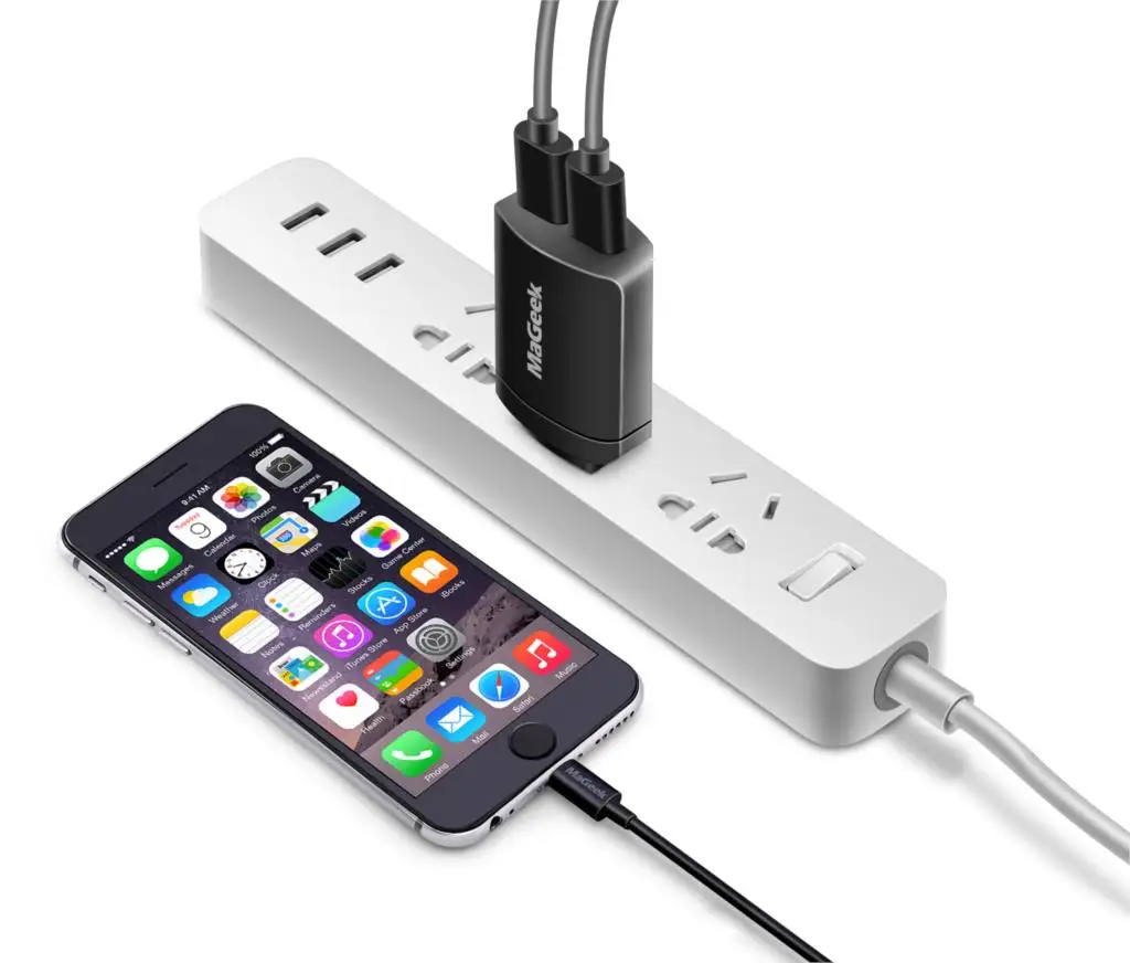 MaGeek 5V2. 4A универсальное USB зарядное устройство дорожное настенное зарядное устройство Портативный адаптер питания зарядное устройство для мобильного телефона для iPhone и samsung