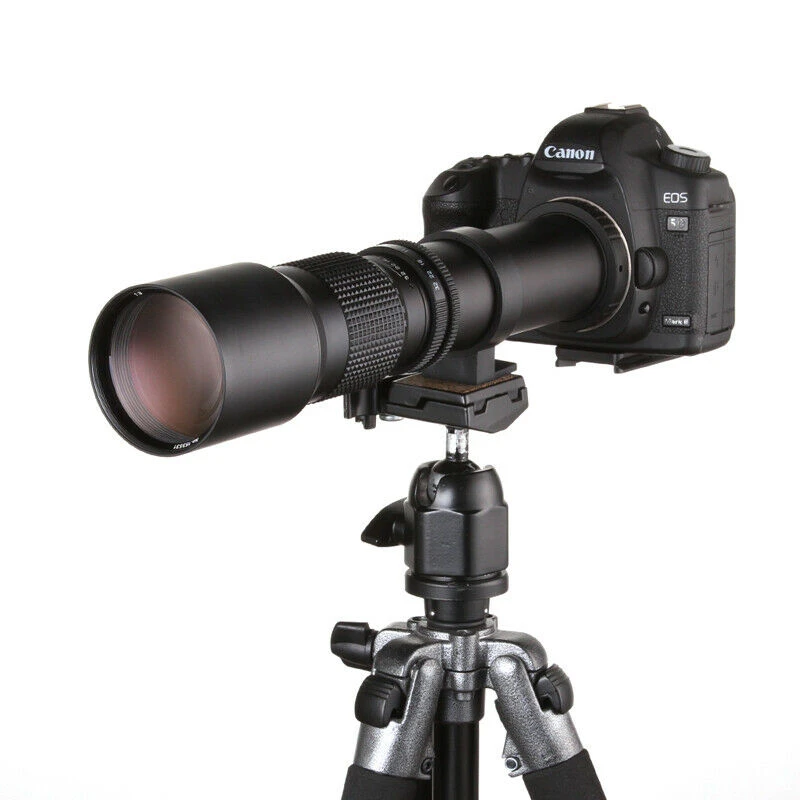 Jintu 500mm F/8.0 Telephoto Manual Lens For Canon Eos 100d 200d 1100d 1200d 1300d 6dii 550d 650d 750d 800d 77d Camera - Lenses - AliExpress