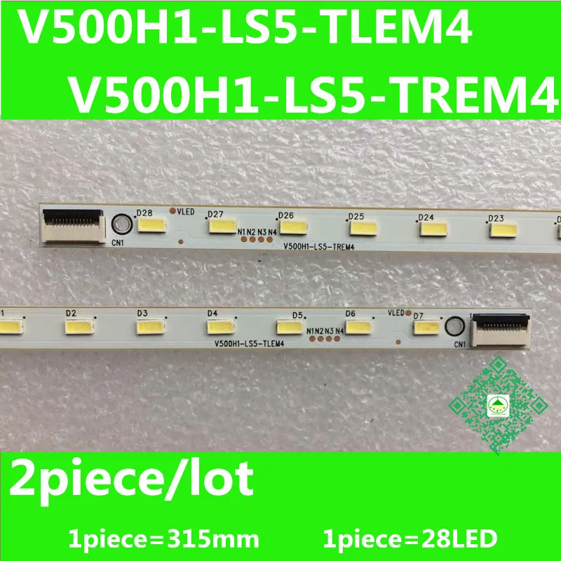 2 шт./лот для V500HJ1-LE1 V500H1-LS5-TREM4 TLEM4 ЖК-дисплей ТВ подсветка бар 1 шт = 28LED 315 мм