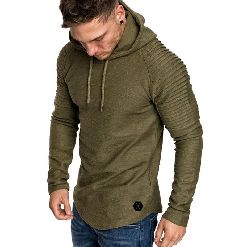 New Mens Solid Color Sweatshirts Fashion Male Bamboo Fiber Long Sleeved Hoodie 