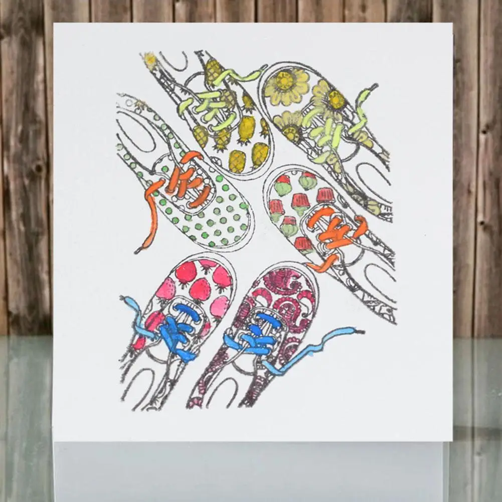 

Lovely Shoes Transparent Silicone Clear Stamper DIY Scrapbook Paper Cards Decor Tool