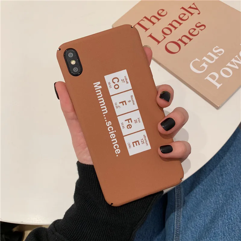 

Simple Letters Printed Phone Case For iphone XS Max XR Case For iphone 6 6s 7 8 plus X XS Cover Fashion Matte Hard PC Cases Capa
