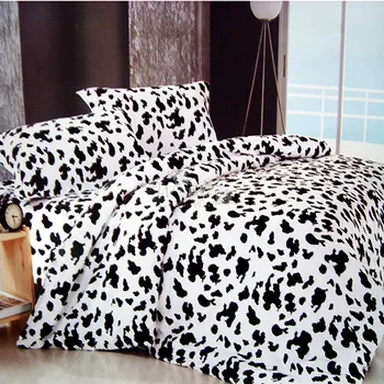Wongs Bedding Milk Cow Black White Bedding Set 100% Cotton Quilt/Doona/Duvet Cover Sets Twin Full Queen King Size 3PCS