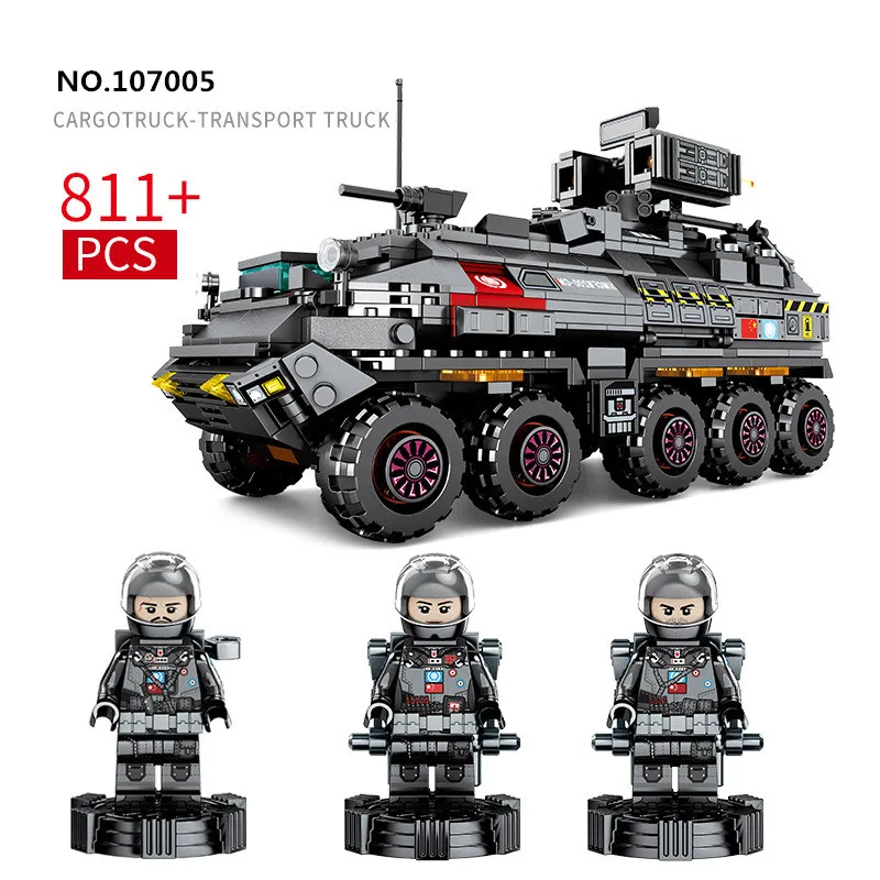 

SEMBO Technic Wandering Earth Series CN171 Transport Truck Building Blocks Sets Bricks Super Rescue Educational Toys Boy